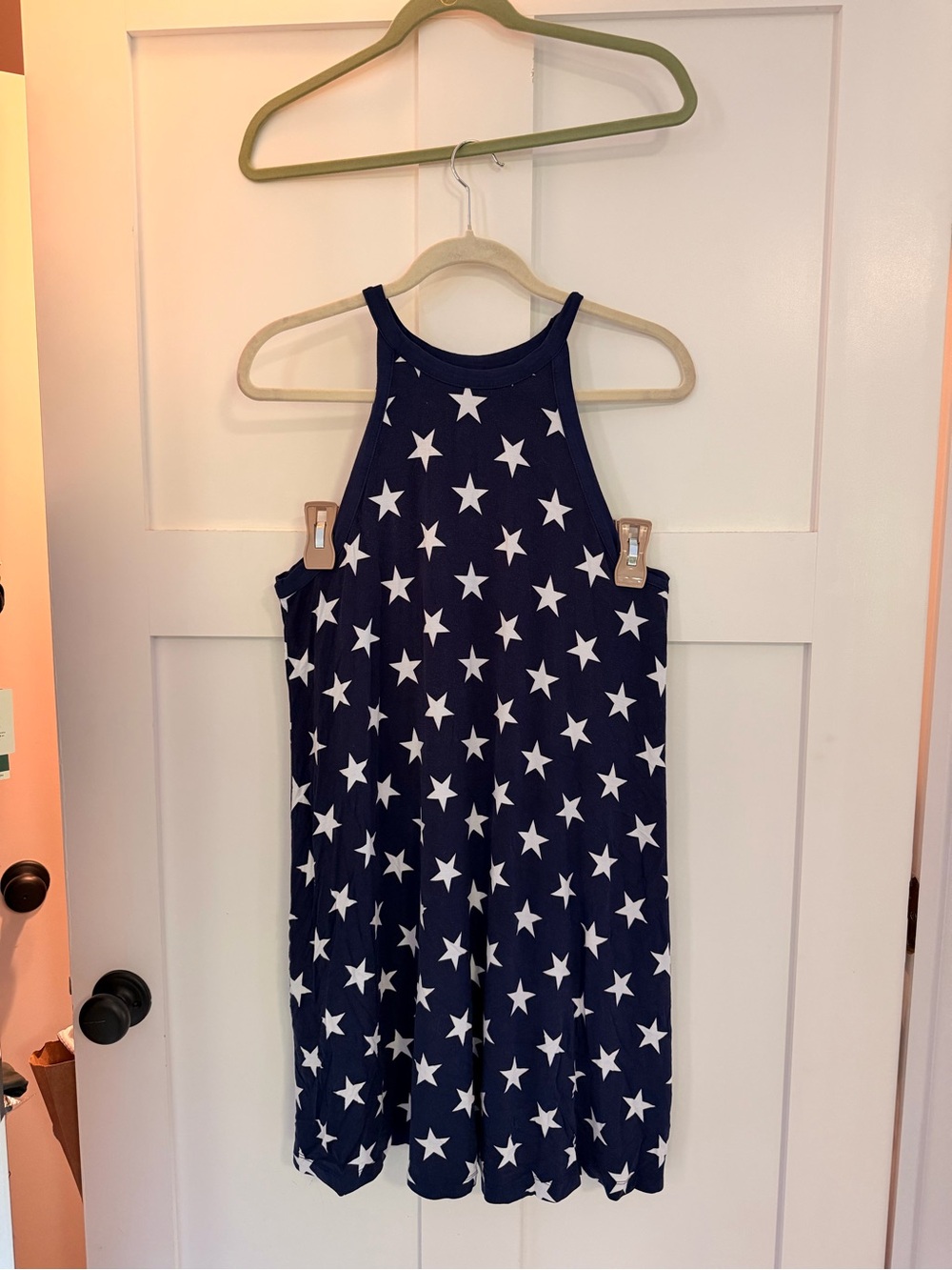 Old Navy Blue Star Print Halter Dress